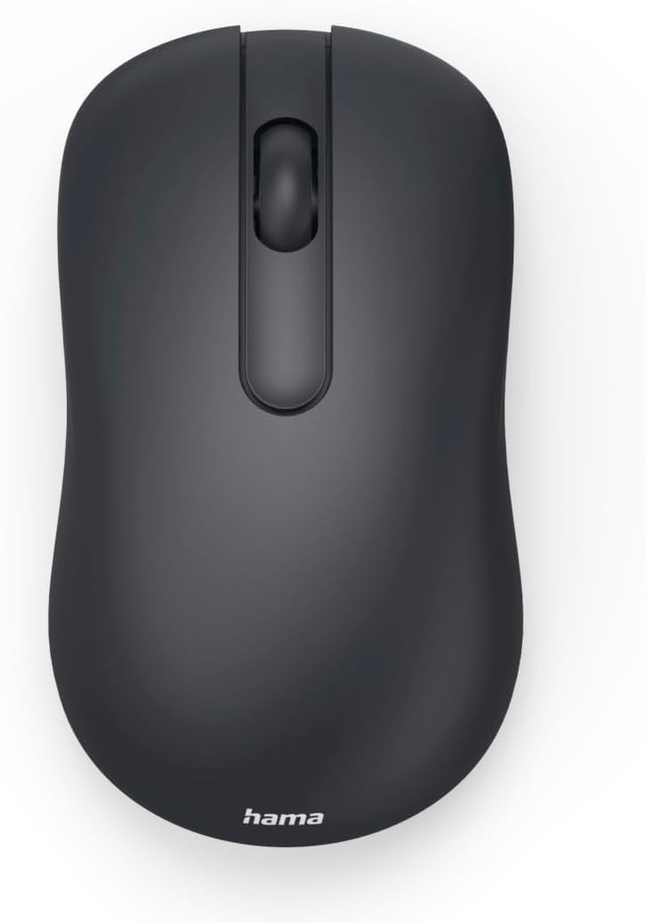Hama 173073 “WM-100” Mouse, Cordless,Optical,3 Buttons,W/O Click Noise,black