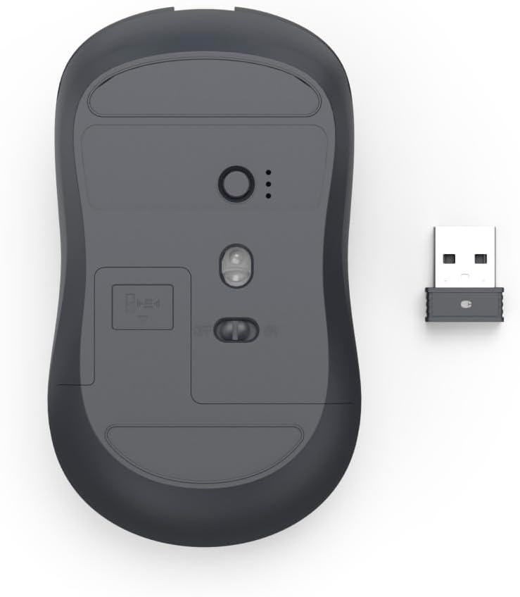 Hama 173073 “WM-100” Mouse, Cordless,Optical,3 Buttons,W/O Click Noise,black