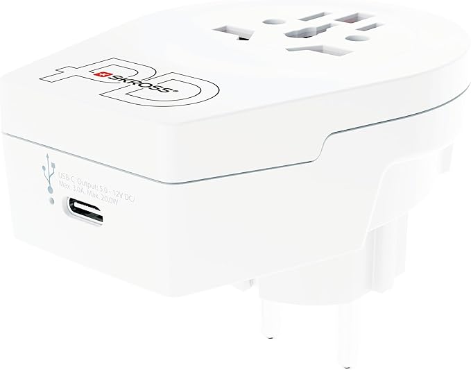 Skross 1500290 World To Europe Usb C20Pd