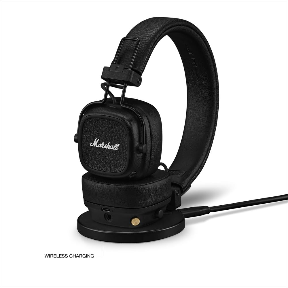 Marshall MAJOR V Wireless on-ear headphones with 100+ hours of playtime.