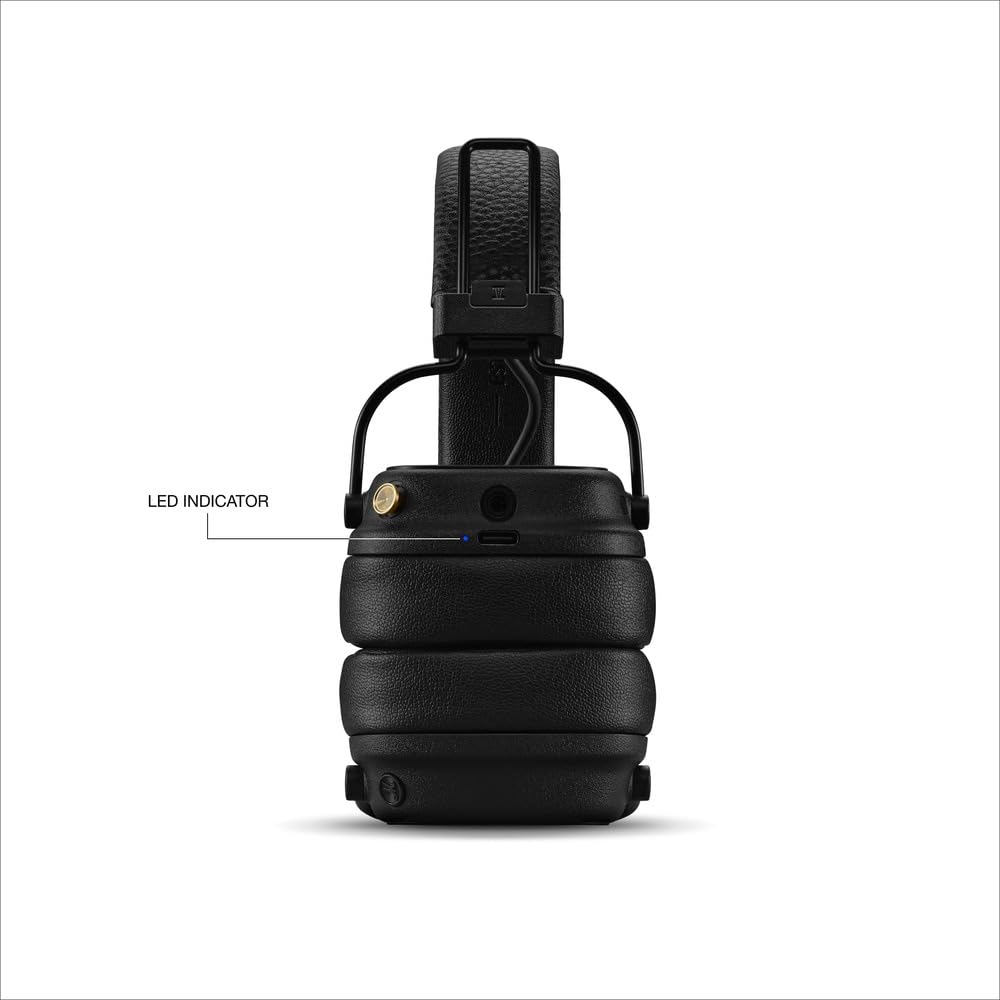 Marshall MAJOR V Wireless on-ear headphones with 100+ hours of playtime.