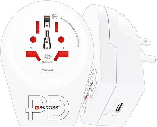 Skross 1500292 World To Us Usb C20Pd