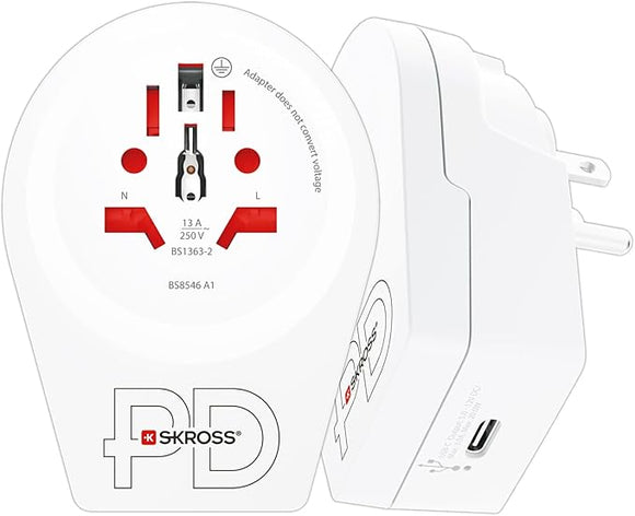 Skross 1500292 World To Us Usb C20Pd