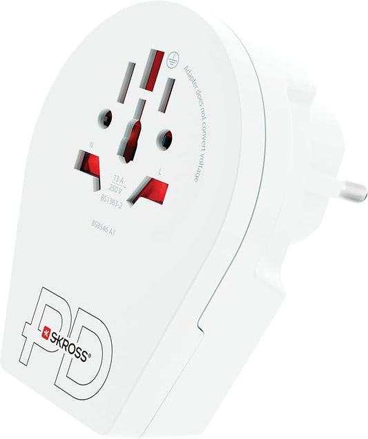 Skross 1500290-1 World To Europe Usb C20Pd- Bulk For Dispenser