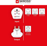 Skross 1500217-E India-Denmark To Europe Single Adapter
