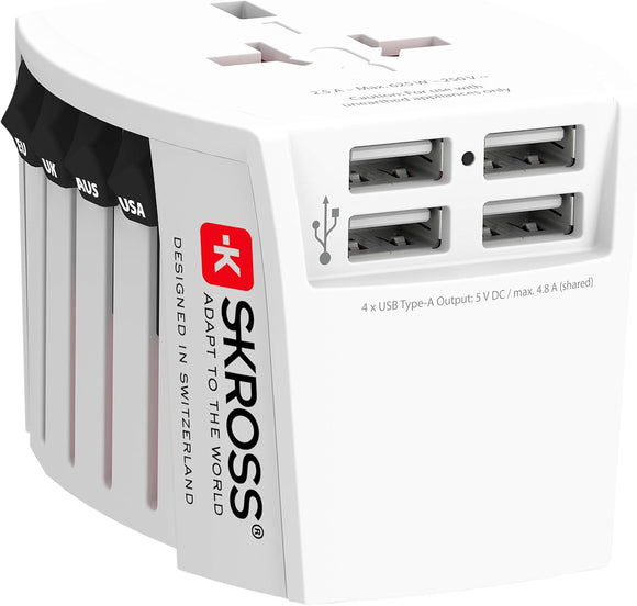 Skross 1302961 Muv Usb (4Xa): Multiadapters With Usb