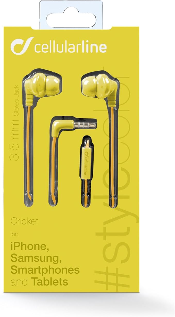 Cellularline In-Ear Headset With Mic Cricketsmarty