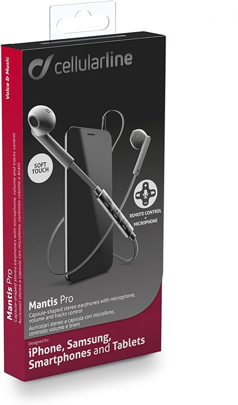 Cellularline Stereo Egg-Capsule With Remote Gray Mantisprod