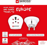 Skross 1500217-E India-Denmark To Europe Single Adapter