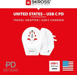 Skross 1500292 World To Us Usb C20Pd