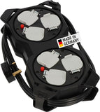 Brennenstuhl 1151613100 Power Station (Power Distributor 3m H05VV-F3G1.5 cable, with 6 sockets, suitable for wall mounting, Made in Germany