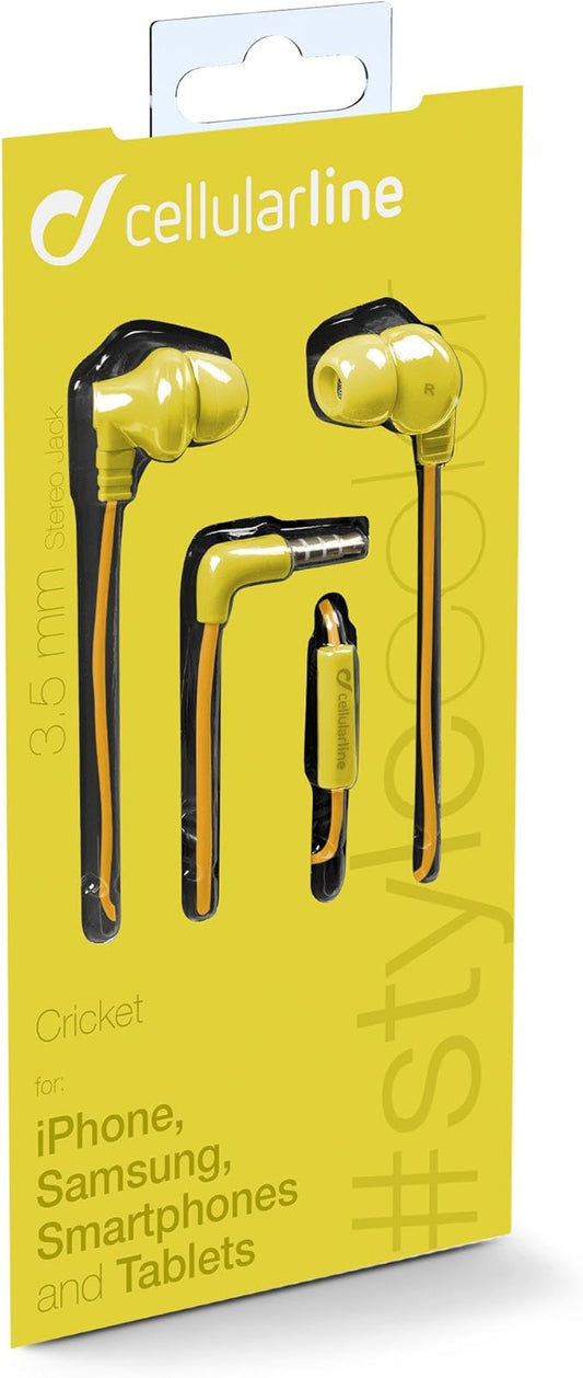 Cellularline In-Ear Headset With Mic Cricketsmarty