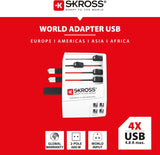 Skross 1302961 Muv Usb (4Xa): Multiadapters With Usb