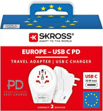 Skross 1500290 World To Europe Usb C20Pd