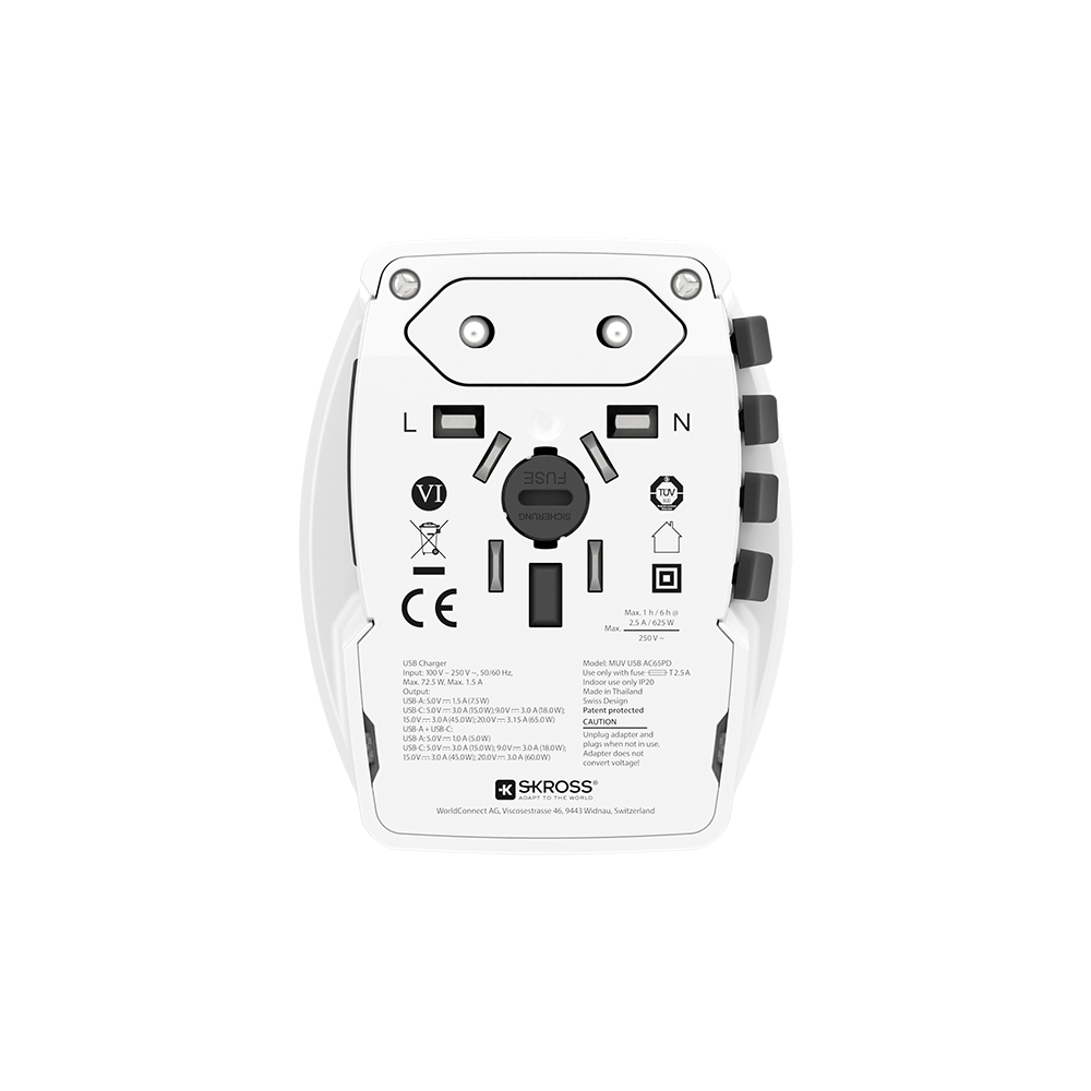 Skross 1302976 Muv Usb Ac65Pd