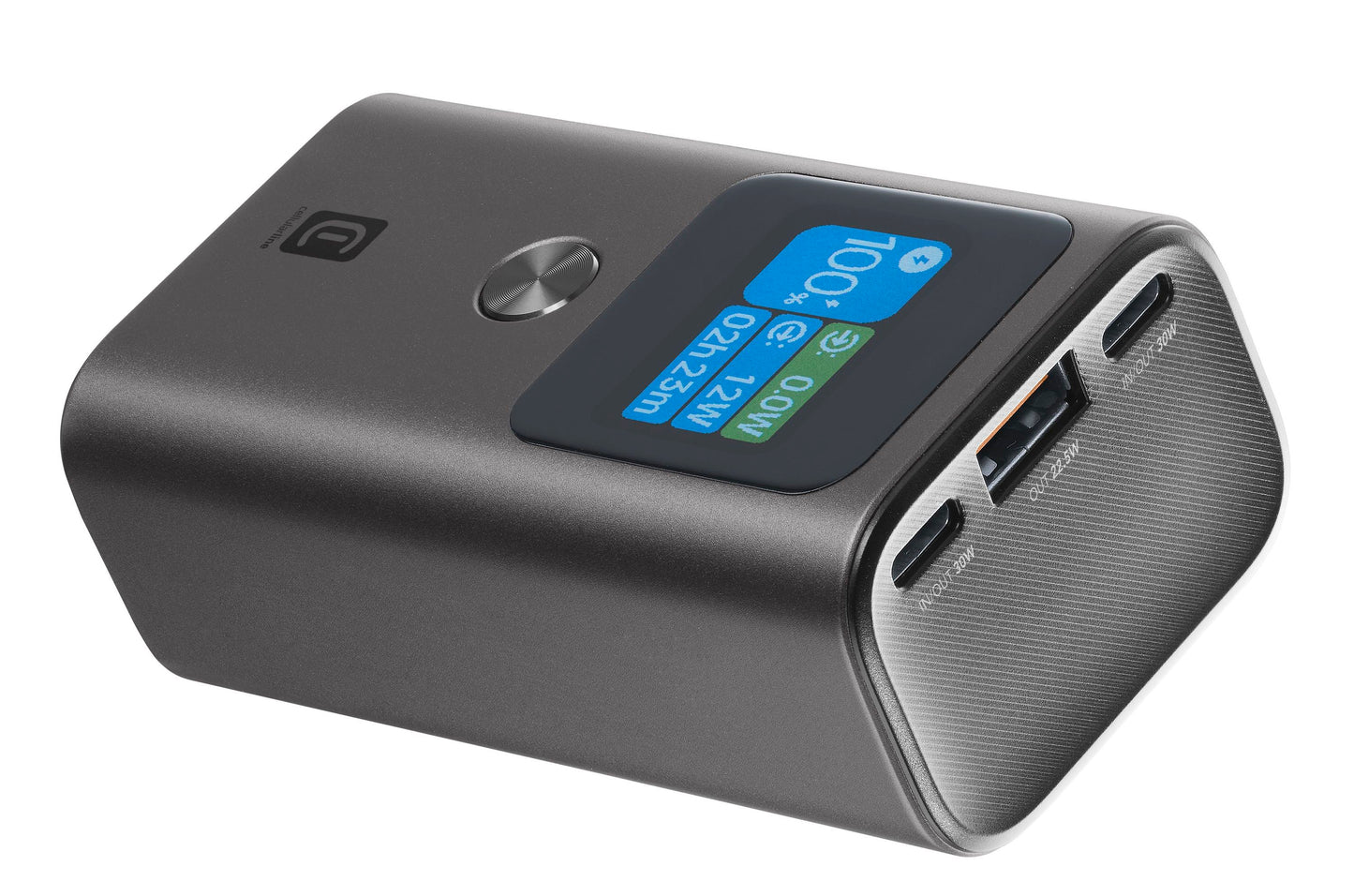 Cellularline Portable Charger 10000Mah 30W LCD Display Pbultron10000D