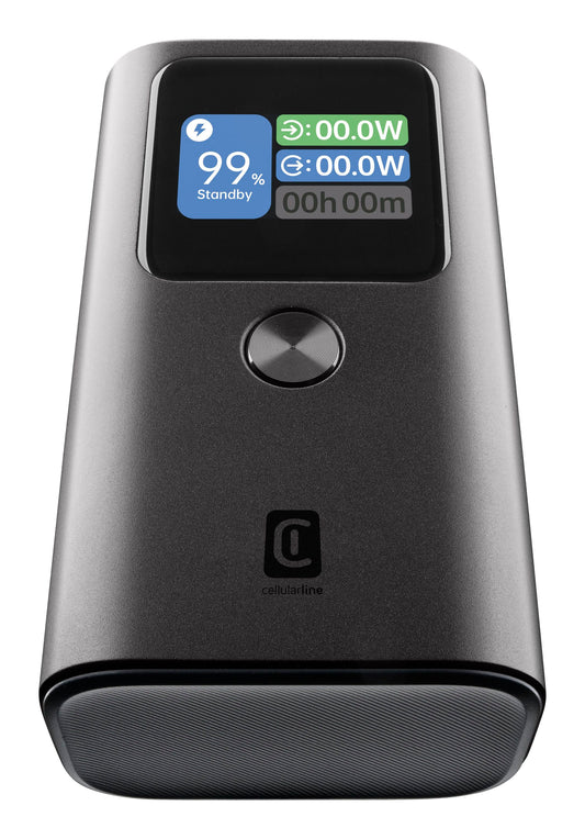 Cellularline Portable Charger 10000Mah 30W LCD Display Pbultron10000D