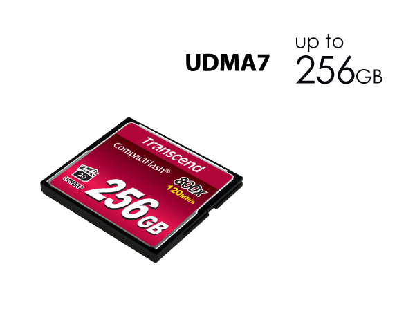 Transcend TS128GCF800, 128GB, CF Card, MLC,R:120MB/s