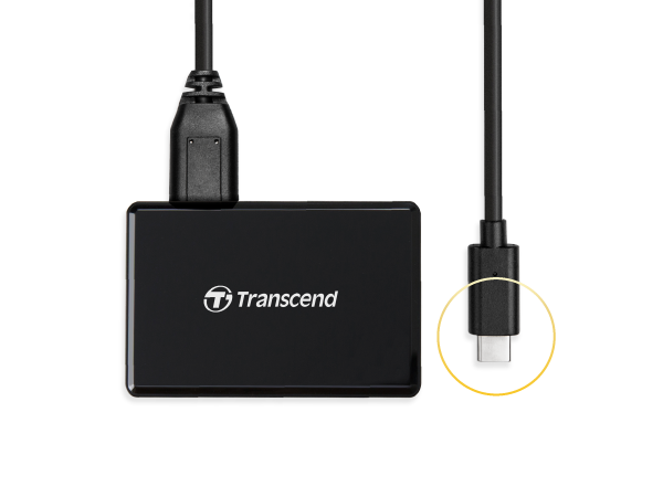 Transcend TS-RDC8K2 Multi Memory Card Reader, USB 3.1 Gen 1, Type C