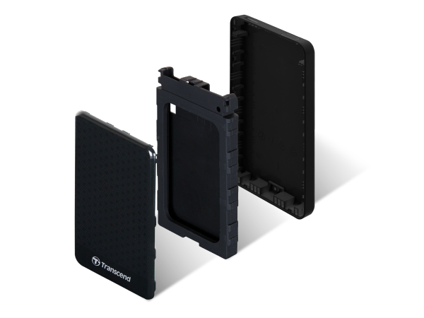 Transcend TS2TSJ25A3K, 2TB, 2.5" Portable HDD,StoreJet A3, Black