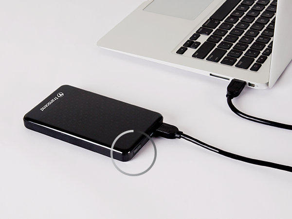Transcend TS2TSJ25A3K, 2TB, 2.5" Portable HDD,StoreJet A3, Black