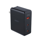 Aukey PA-B7O Omnia II Mix 140W 3 Port GaN PD 3.1 Charger with Interchangeable EU US UK Plugs