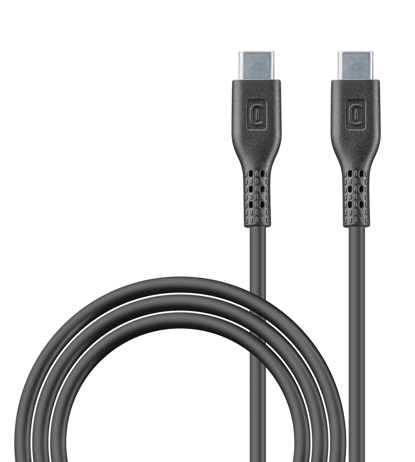 Cellularline Usb-C To Usb-C Braided Cable 150Cm Black-Usbdatabrctoc15K