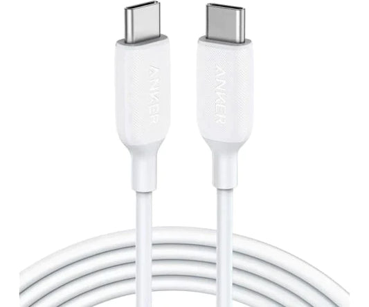 Aukey CB-CD45 USB C-C Nylon Braided Cable USB2.0 0.9m -White