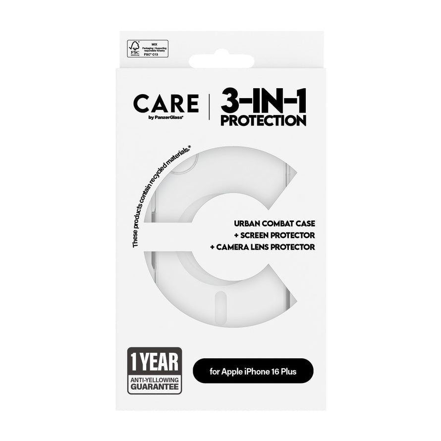 Panzerglass® B1339+2863+1285 Flagship 3-In-1 Bundle Iphone 16 Plus
