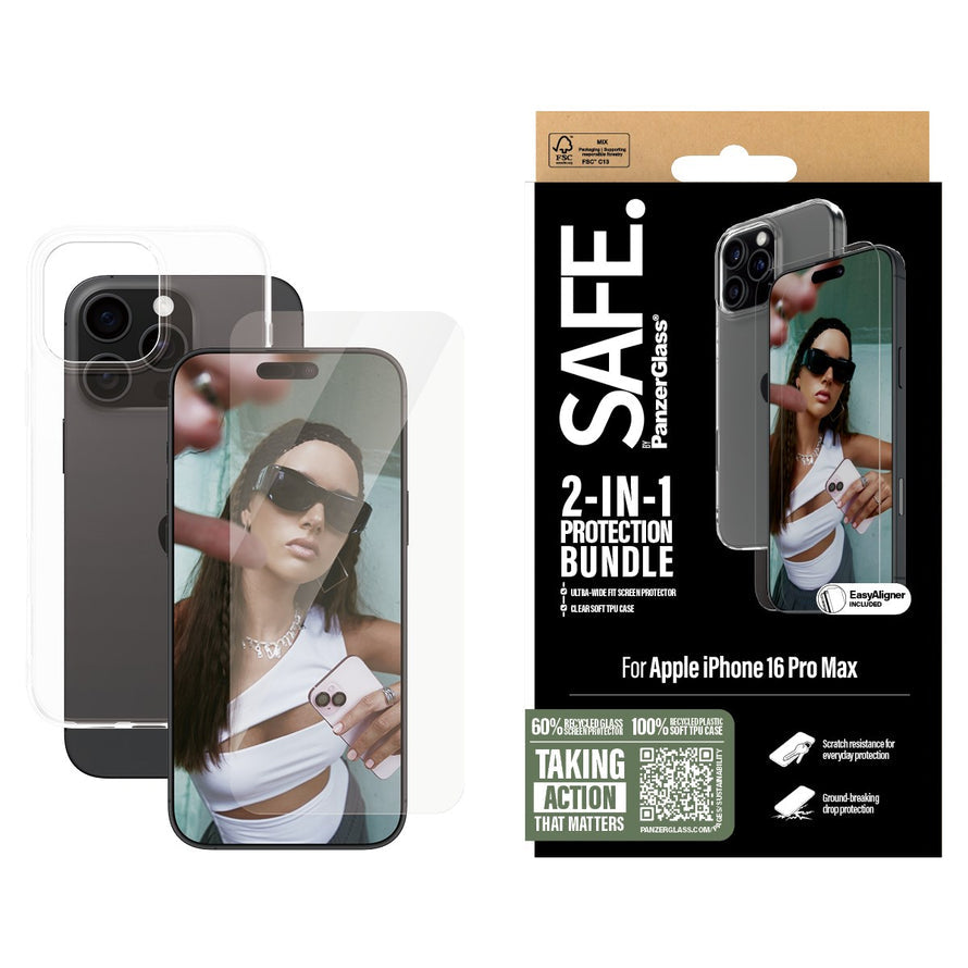 Panzerglass® Bsafe95899  2-In-1 Protection Bundle Iphone 16 Pro Max