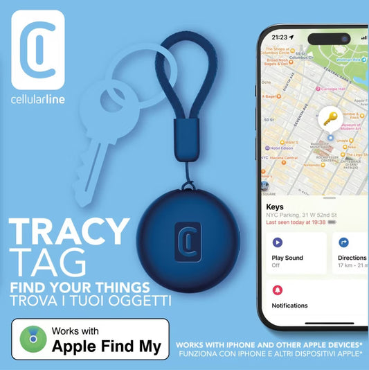 Cellularline Tracy Tag Item Finder Blue Bttracytagb