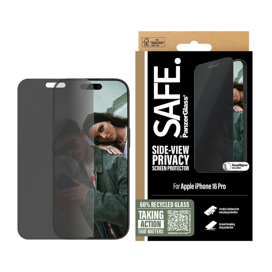 Panzerglass® Safep95876 Privacy Screen Protector Iphone 16 Pro | Ultra-Wide Fit