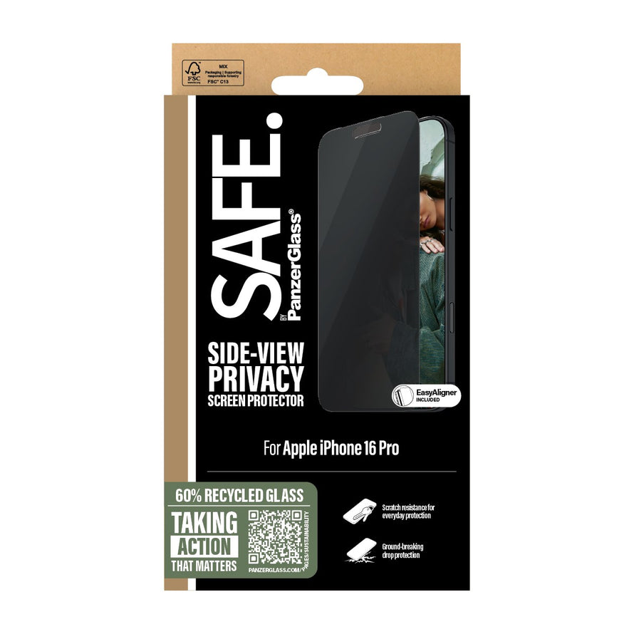 Panzerglass® Safep95876 Privacy Screen Protector Iphone 16 Pro | Ultra-Wide Fit