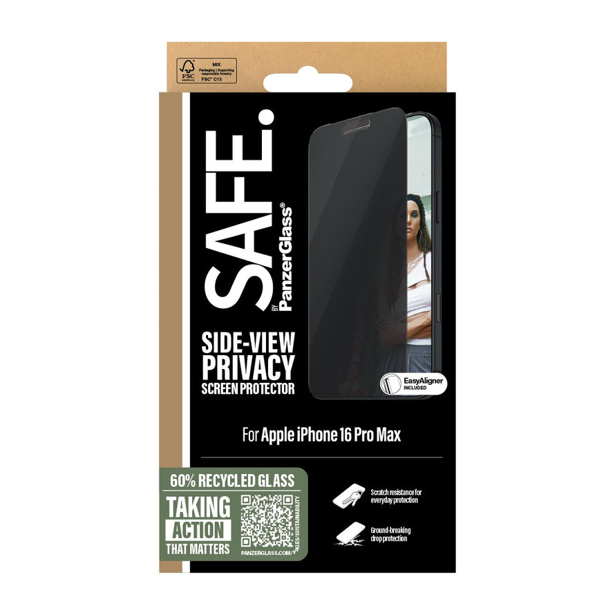 Panzerglass® Safep95878 Privacy Screen Protector Iphone 16 Pro Max | Ultra-Wide Fit