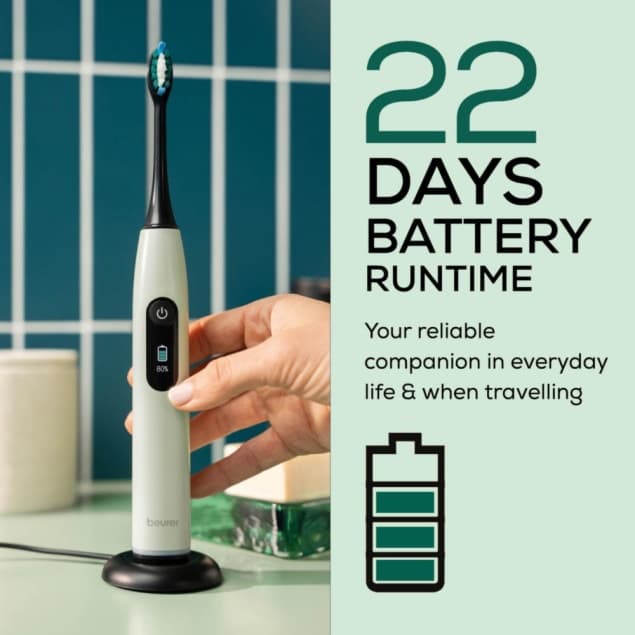 Beurer SC50-105.15 Electric Sonic Toothbrush Peppermint