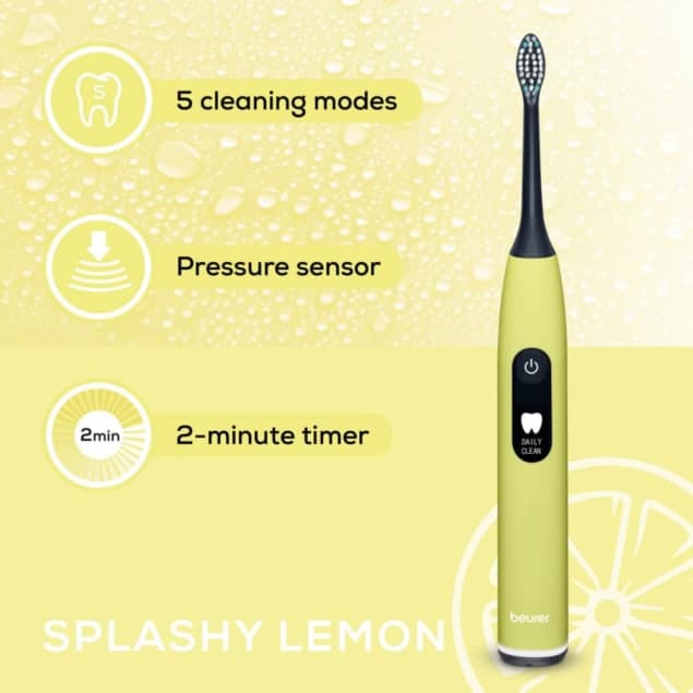 Beurer SC50-105.17 Electric Sonic Toothbrush Splashy Lemon