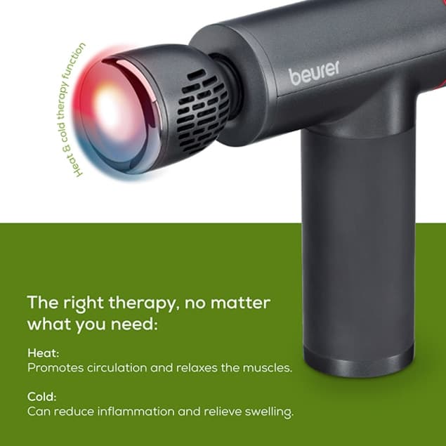 Beurer MG195 Muscle Massage Gun with Heat and Cold Function