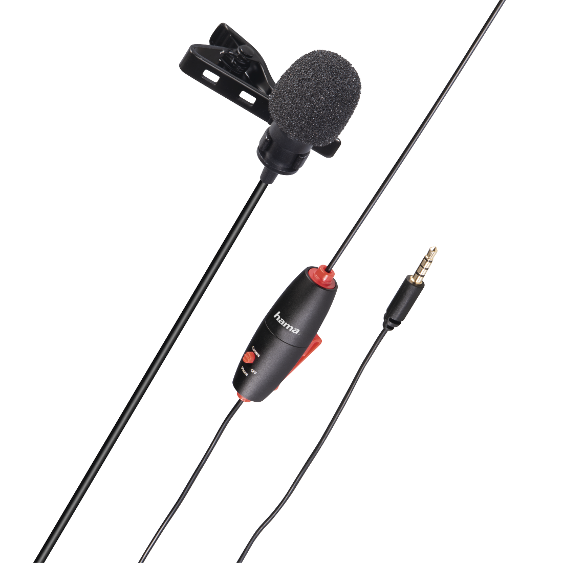 HAMA 4634 "SMART" LAVALIER MICROPHONE 6mtr long