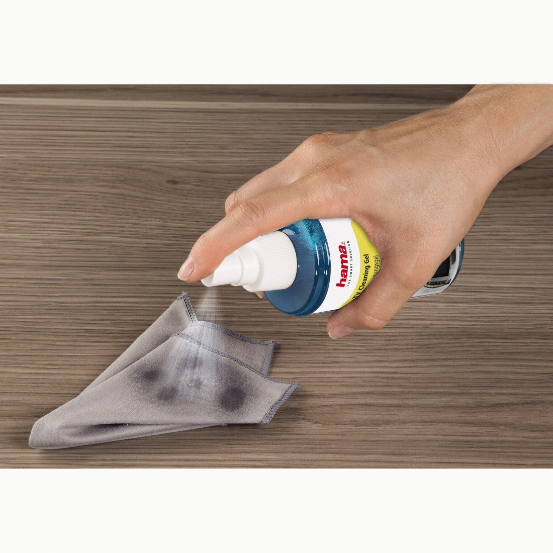 HAMA 49645 TV Cleaning Gel, 200 ml, cloth included