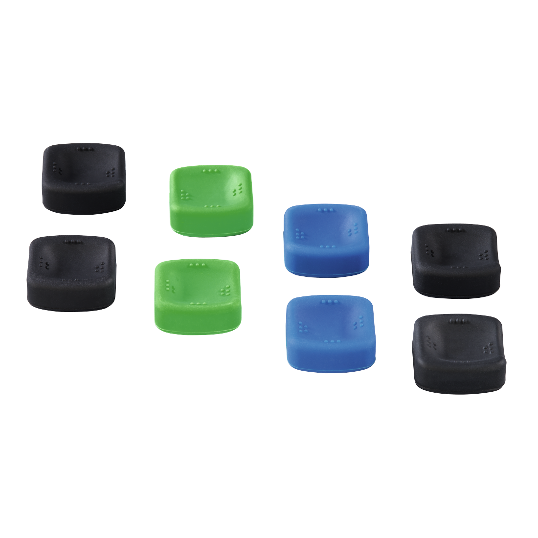 Hama 54471 "Square" Control Stick Attach. Kit, 8in1 f. PS4/Xbox One, black/green/blue
