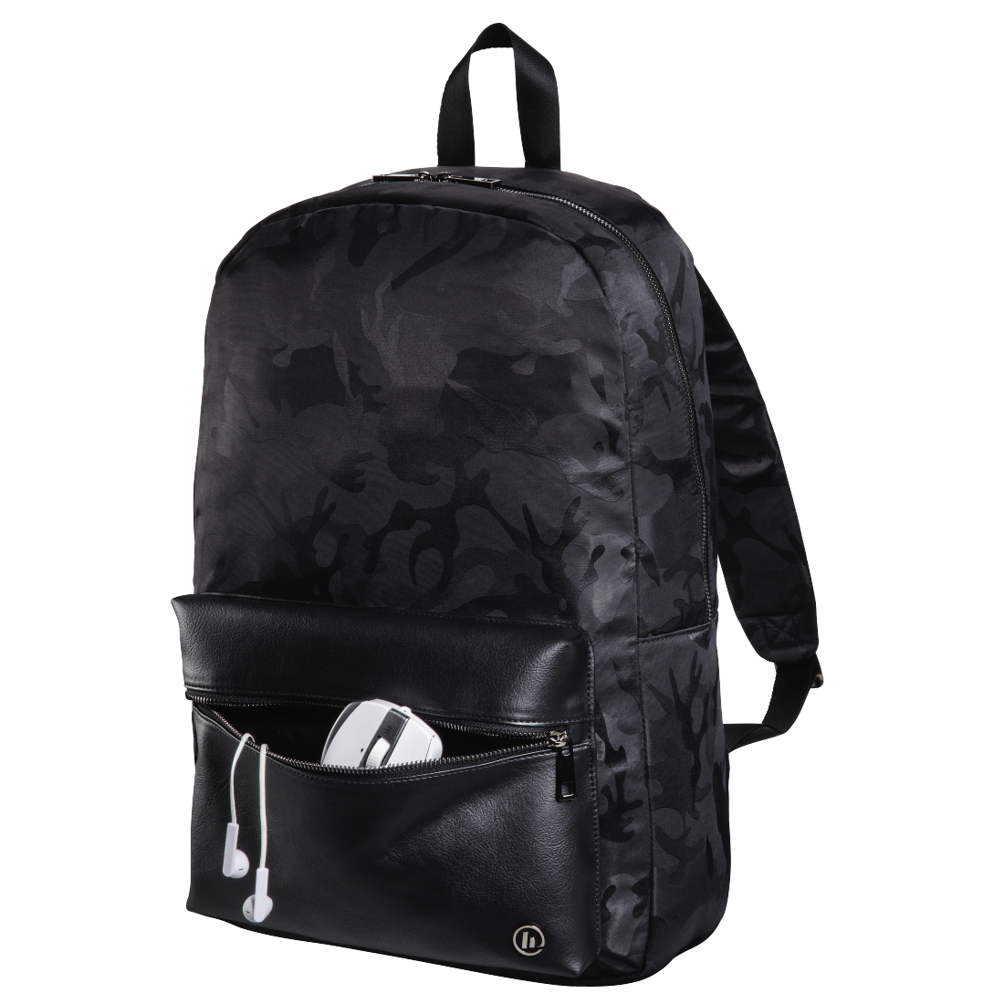 HAMA 101599 "Mission Camo" Notebook Backpack, up to 40 cm (15.6"), gun metal