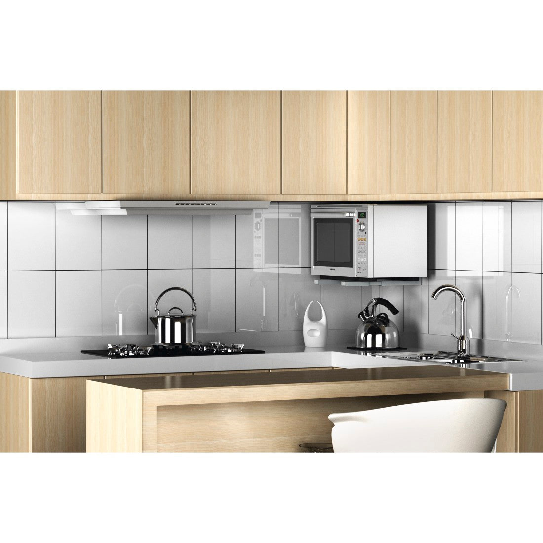 XAVAX 110931 Microwave holder, silver