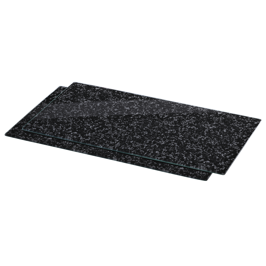 XAVAX 111020 Hob Cover Plate, Pack of 2, "Granite" design, 52 cm x 30 cm