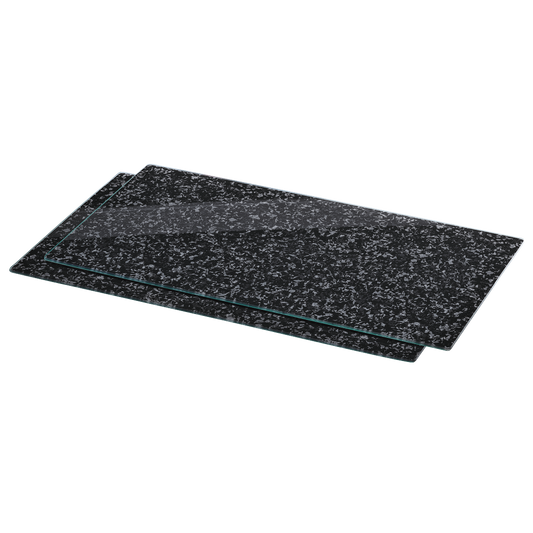 XAVAX 111020 Hob cover plate, pack of 2, "Granite" design, 52 cm x 30 cm