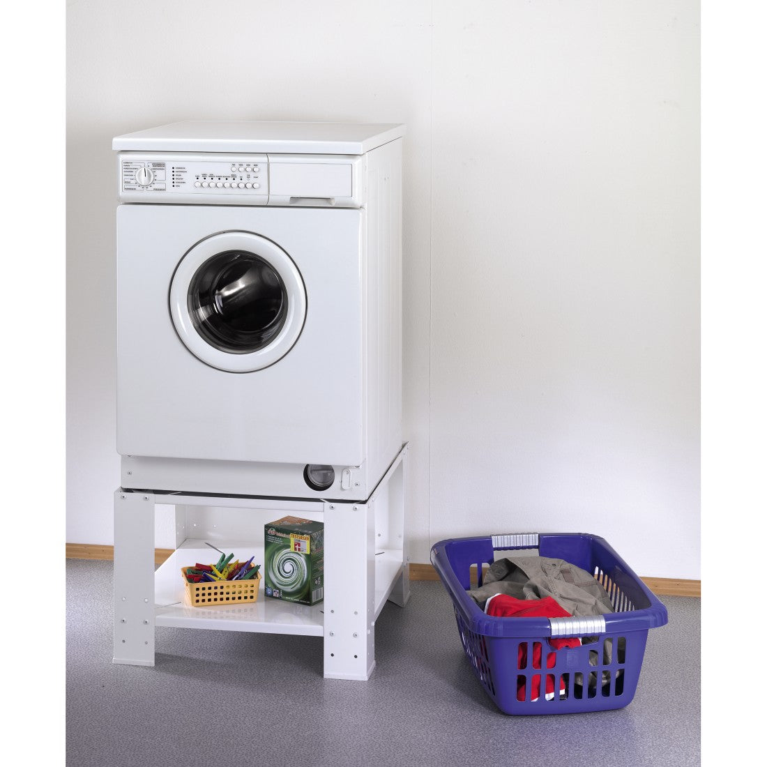 XAVAX 111078 Universal Stand with Base Division for Washing Machine and Dryer