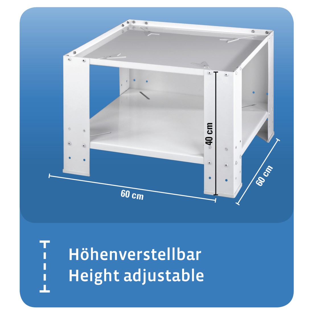 XAVAX 111078 Universal Stand with Base Division for Washing Machine and Dryer