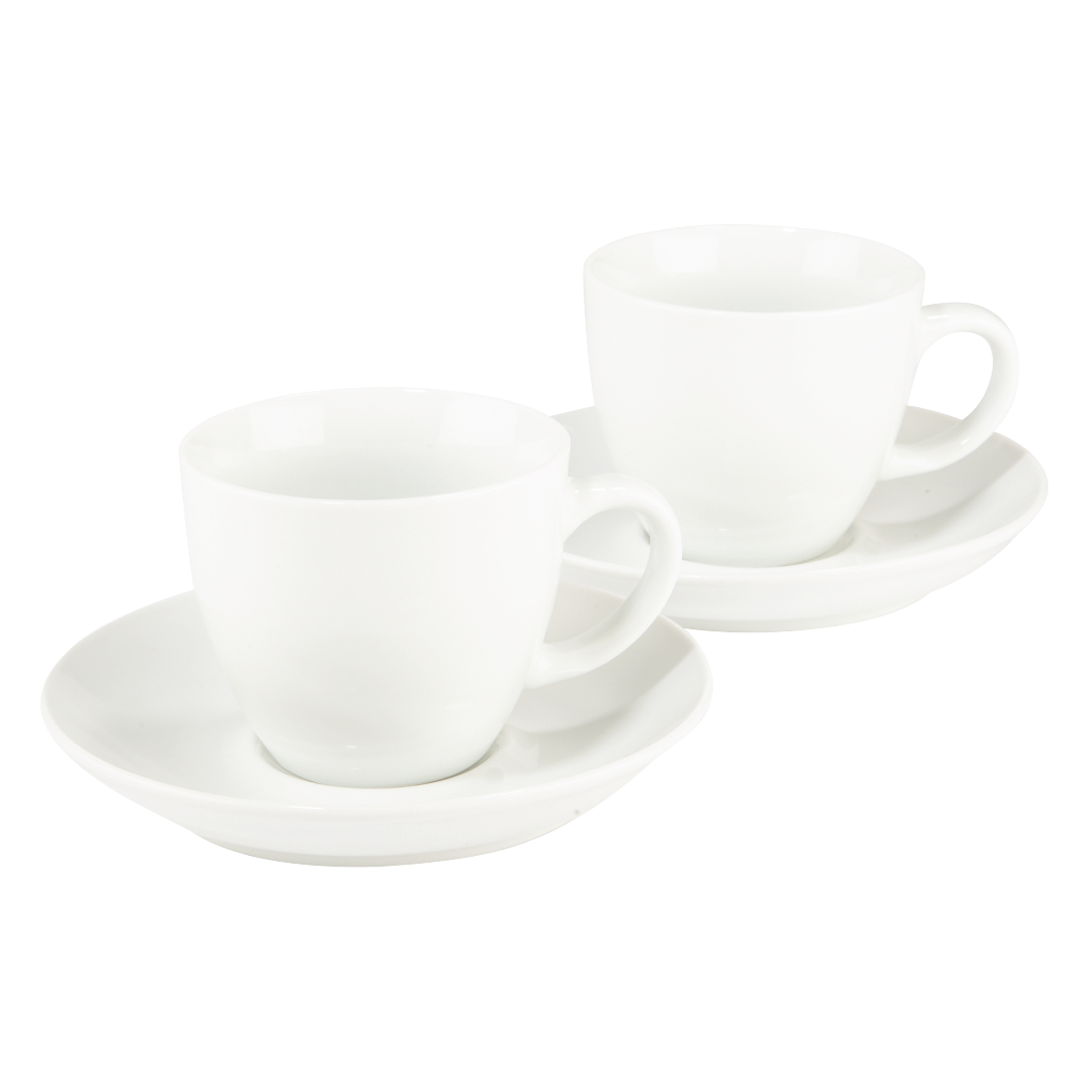 XAVAX 111212 "Vacant" Coffee Cup Set, 4 Pcs., white