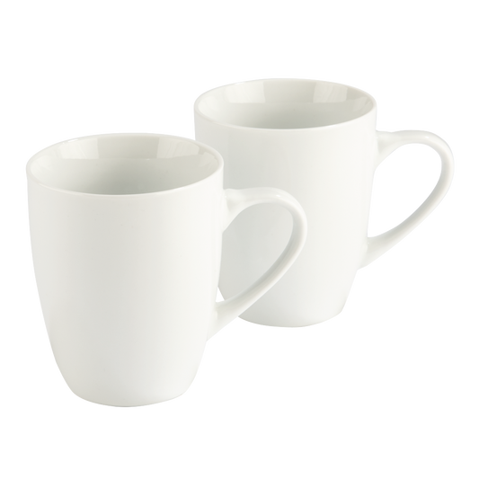 XAVAX 111214 "Vacant" Mug Set, 2 Pcs., white