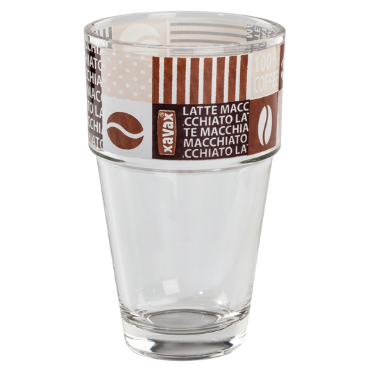 XAVAX 111228 "Coffee Love" Latte Macchiato Glass, 9 pieces