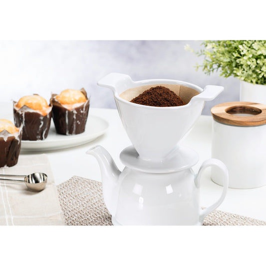 XAVAX 111242 Porcelain Coffee Filter, white